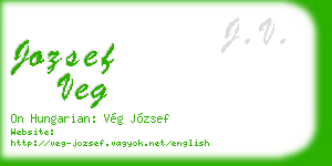 jozsef veg business card