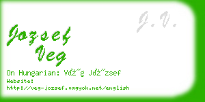 jozsef veg business card